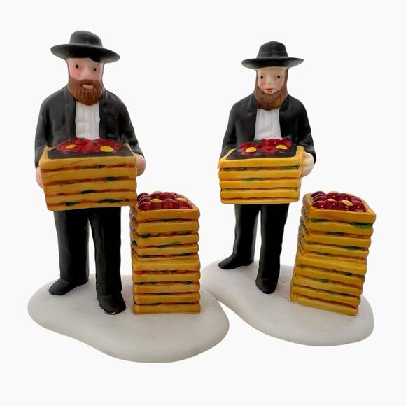 Vintage Dept 56 Mixed Lot Heritage Snow Figurines Signs Ornaments Collectible - Picture 10 of 12